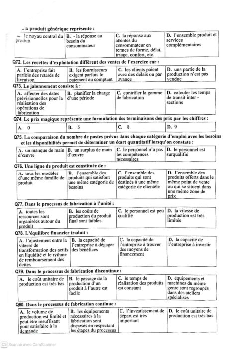 نموذج امتحان كاباس تخصص تصرف (إدارة) - الصفحة 4