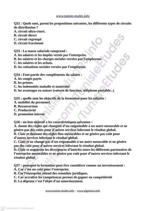 نموذج امتحان كاباس تخصص تصرف (إدارة) - الصفحة 7
