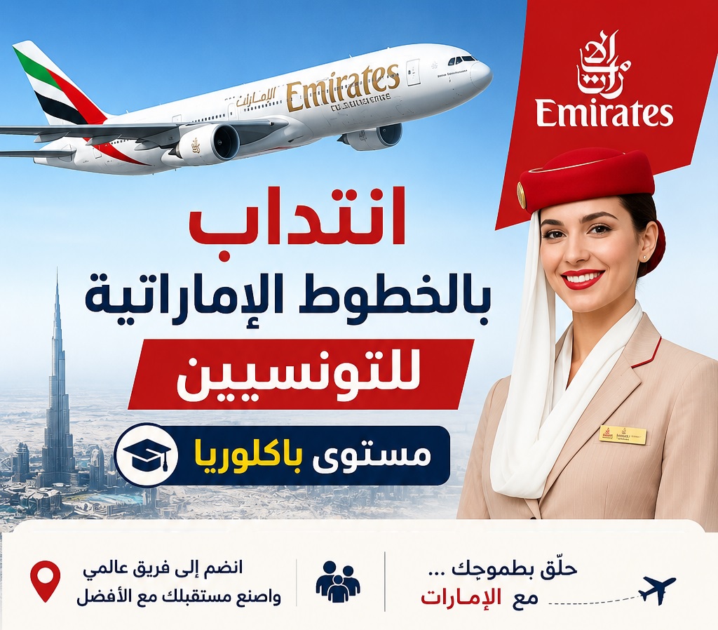 فرصة عمل بالإمارات الخطوط الإماراتية تفتح باب الترشح مستوى الباكالوريا الشروط المواعيد ورابط التقديم