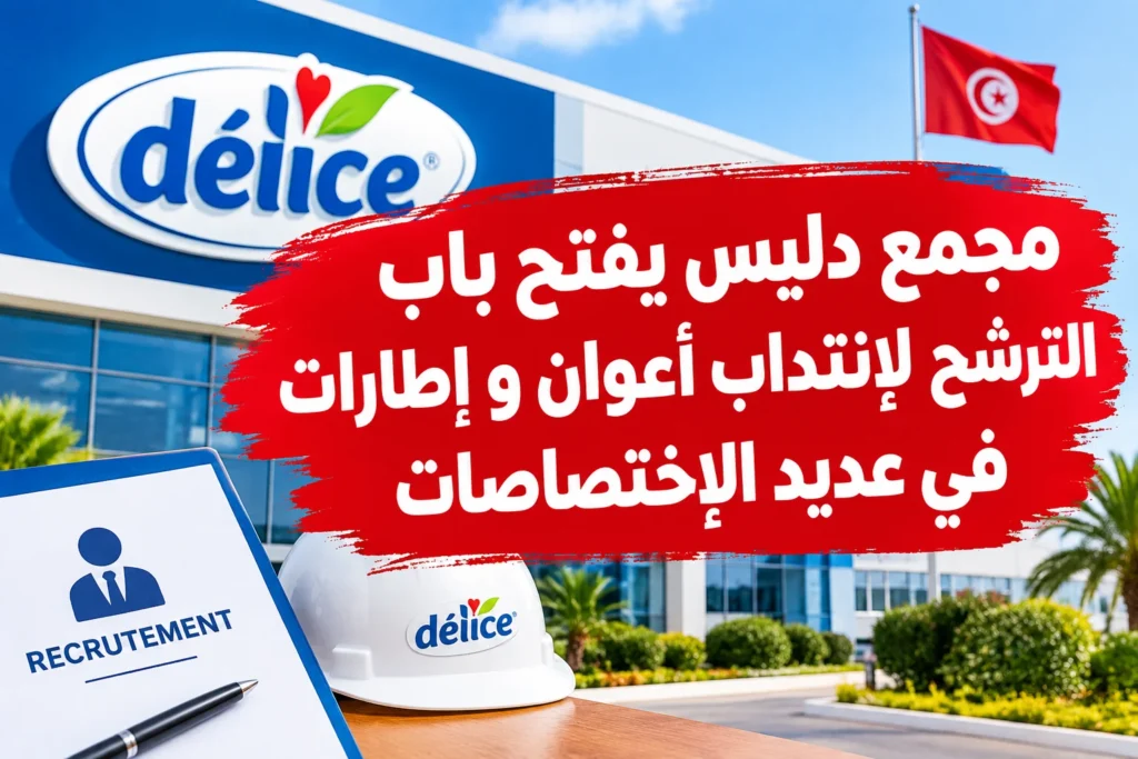 مجمع دليس يفتح باب الترشح لإنتداب أعوان و إطارات في عديد الإختصاصات
