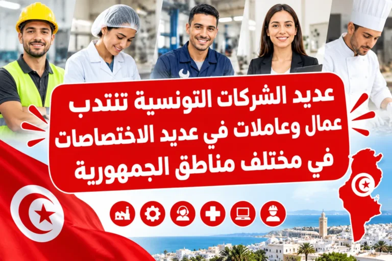عديد الشركات التونسية تنتدب عمال وعاملات في عديد الاختصاصات في مختلف مناطق الجمهورية